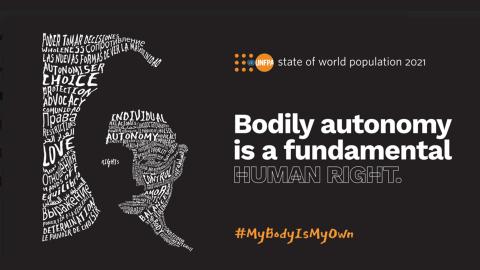UNFPASA's tweet photo. This #InternationalDayofActionforWomensHealth @The_DSD and @UNFPASA will be discussing the State of World Population 2021 report, with the theme: Claiming the right to autonomy and self-determination.” #MyBodyIsMyOwn #MyBodyMyChoice #MenstrualHygieneDay https://t.co/34yqmn03zN