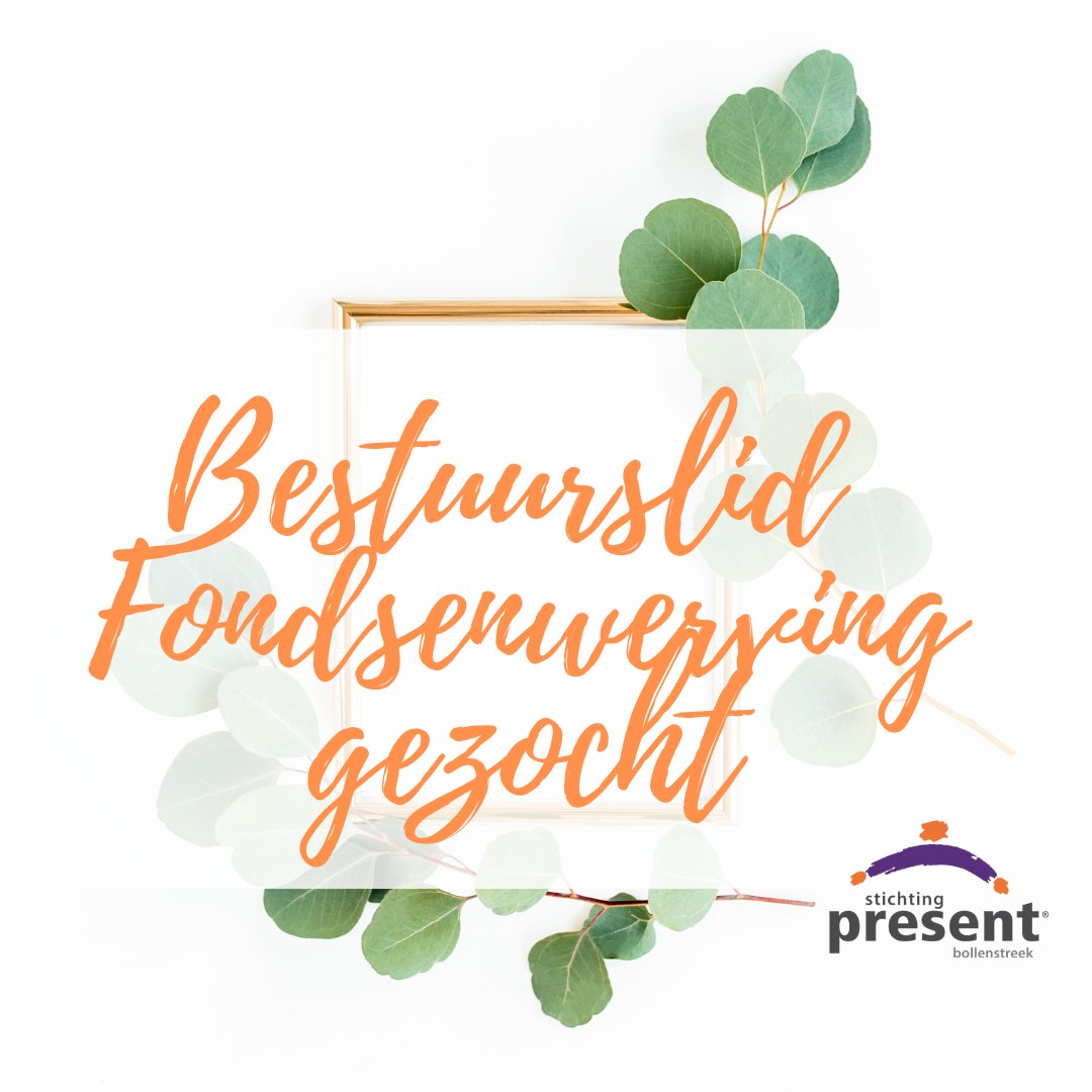 presentbol's tweet image. Wij zijn op zoek naar een bestuurslid Fondsenwerven!
Je komt in een heel mooie organisatie terecht waar je echt het verschil kunt maken met een team hele fijne mensen.
Heb jij ervaring en zin om ons te komen helpen? Welkom!
Delen is fijn.
stichtingpresent.nl/bollenstreek/o…
