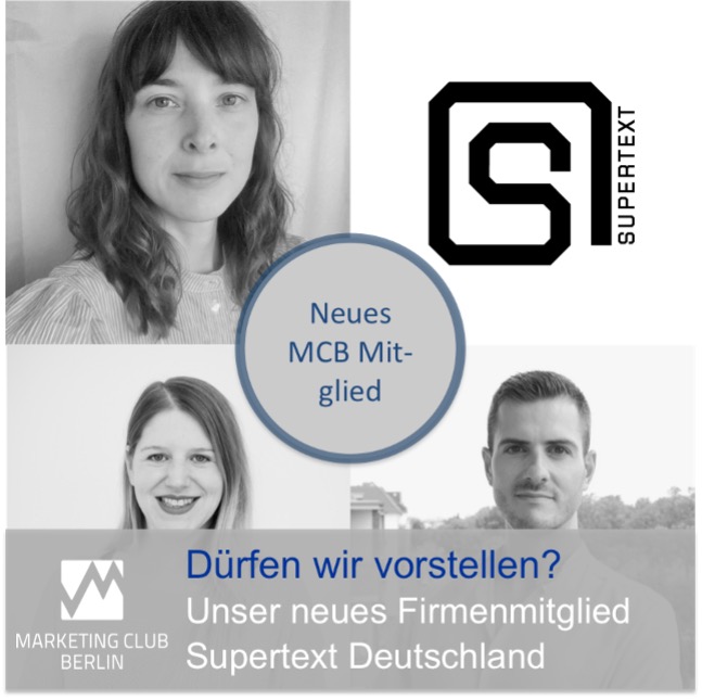 marketingberlin's tweet photo. Dürfen wir vorstellen? Franca Schneider, Neumitglied mit #Supertext Deutschland im MCB seit 01.04.2021
Interview führte Ines Kerth-Plathe und ist im #MCBer Blog zu finden:
https://t.co/uAt9mz2MHF
#MCBer #MarketingClubBerlin #marketingverband @dmv_tweets @Supertext https://t.co/Qw6sMvWIsq