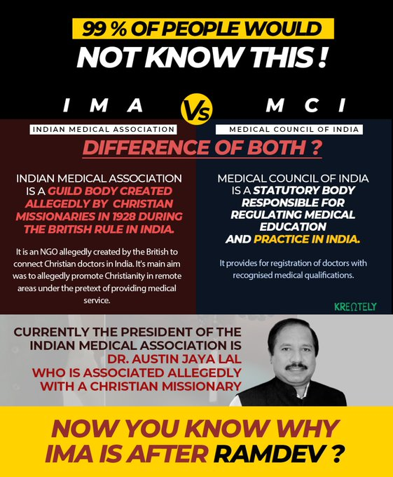 Becky80963649's tweet photo. Its an NGO to harm our country, why is it still in India???  Hinduphobic organisation. 

#IMA_exposed #BoycottIMA https://t.co/QSRoY0Wn5R