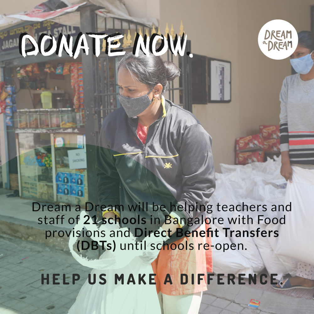As part of our #covid19response <a href="/DreamADreamInd/">Dream A Dream</a> will be supporting teachers and support staff of affordable private schools with #directbenefittransfers for the next 3 months to help them through this challenging phase. Donate to our initiative today: dreamadream.org/covid-19-respo…