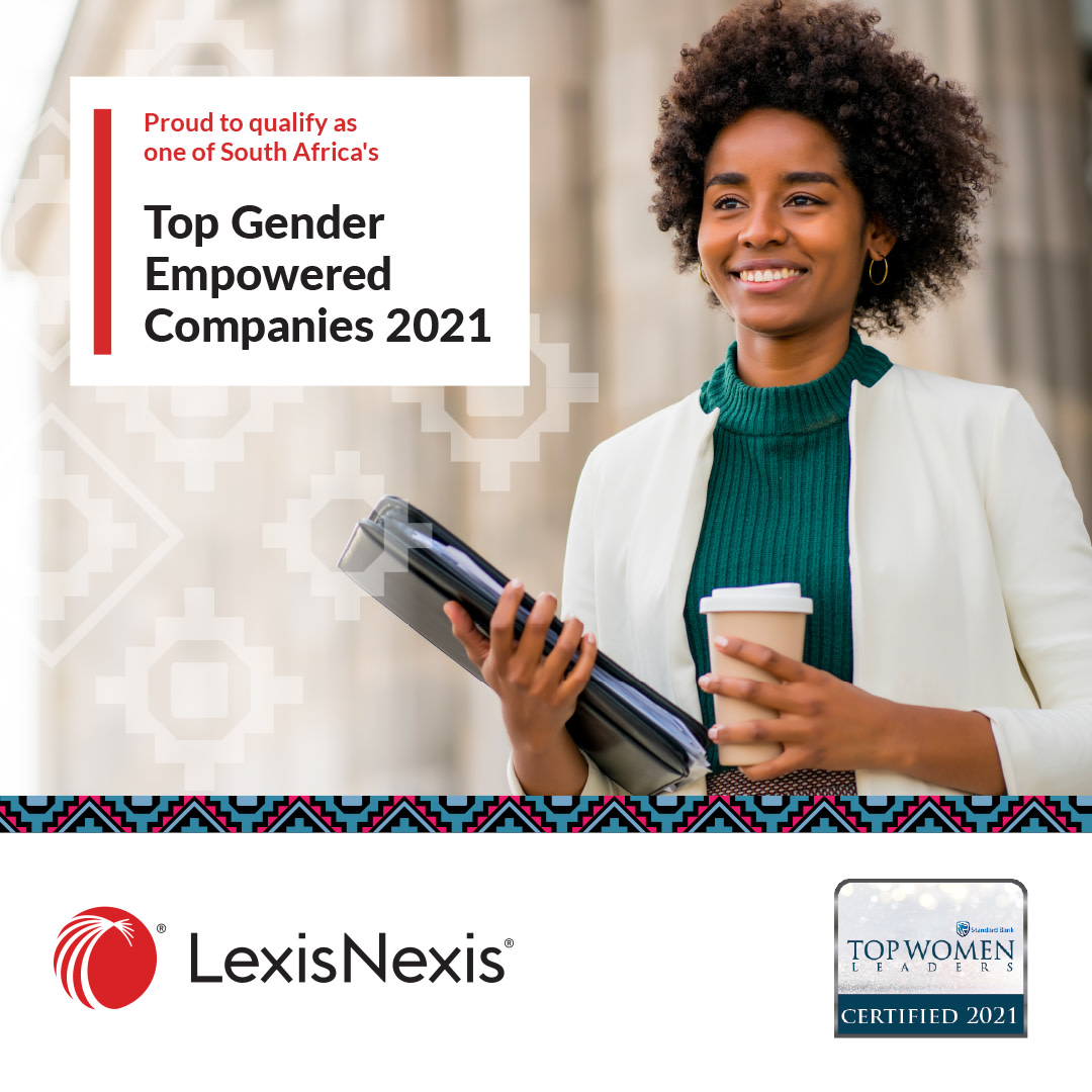 LexisNexisZA's tweet photo. This just in: LexisNexis South Africa is proud to have been named as one of South Africa's Top Gender Empowered Companies in the Business Support Services sector of the Standard Bank Top Women Awards programme. 

#RELXlife #RELXDiversity #LNSA #LNDiversity https://t.co/WSCyxXmYP8