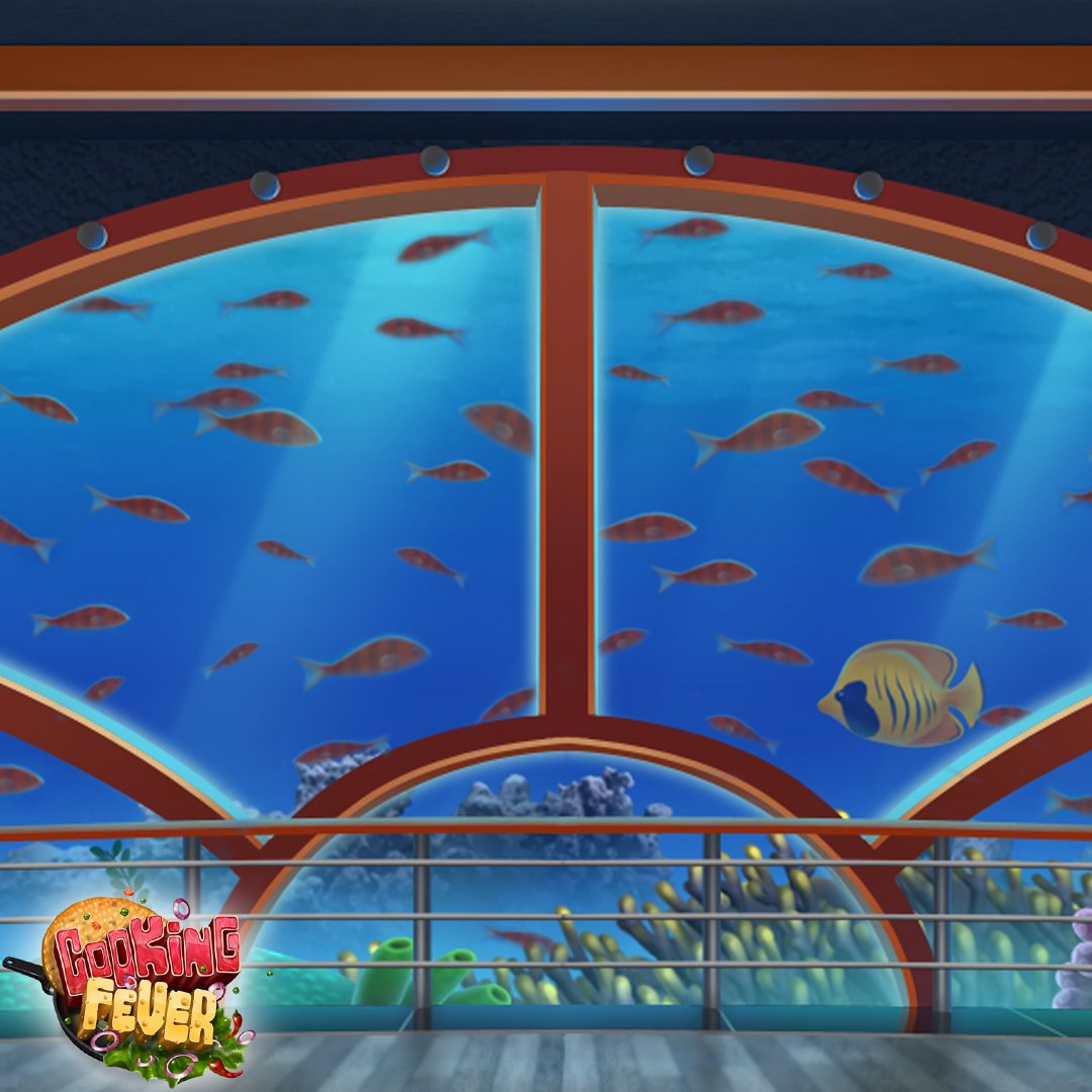 cookingfever's tweet photo. Chefs!👩🏿🍳👨🍳 House of Crab - is the best place for fish watching!🐠🤓 How many fish are here, can YOU count them all?!🔍😏
#CookingFever #CookingFeverGame #cookinggame #restaurantgame #fishwatching #fun https://t.co/BFXP6Ztvgq