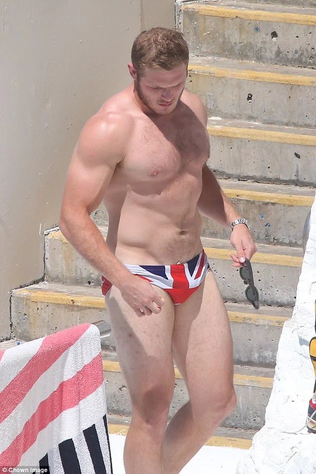 Let’s not forget how amazing Thomas Burgess looks in budgie smugglers.