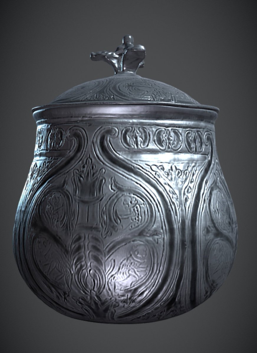 ThinkSee3D (@thinksee3d) on Twitter photo Loved this project. We made this digital model from a CT scan of a not visible vessel (it is wrapped in original cloth) for <a href="/NtlMuseumsScot/">National Museums Scotland</a>. Part of #GallowayHoard. Scan <a href="/danoflynn/">Dr Dan O'Flynn</a> <a href="/britishmuseum/">British Museum</a> reprocessed by us to bring out surface details. Leopards & Tigers in a viking hoard? Loved this project. We made this digital model from a CT scan of a not visible vessel (it is wrapped in original cloth) for <a href="/NtlMuseumsScot/">National Museums Scotland</a>. Part of #GallowayHoard. Scan <a href="/danoflynn/">Dr Dan O'Flynn</a> <a href="/britishmuseum/">British Museum</a> reprocessed by us to bring out surface details. Leopards & Tigers in a viking hoard?