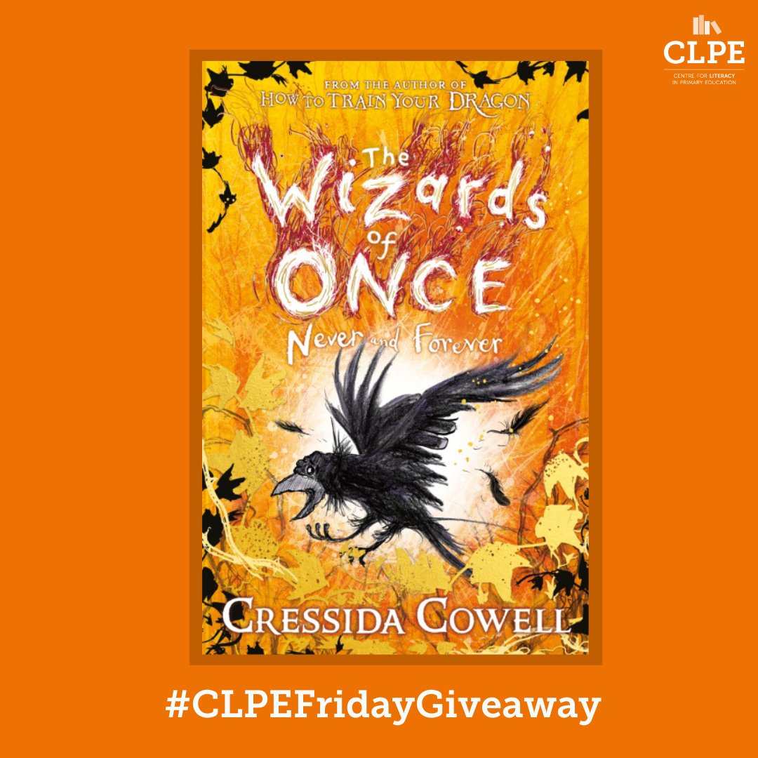 clpe1's tweet photo. We had such a wonderful #LiteracyLibrary event with @CressidaCowell yesterday evening - we hope you enjoyed it as much as us!

For today's #CLPEFridayGiveaway we are giving away 2 copies of the latest book in the Wizard of Once series; Never and Forever. 

RT to enter, UK only. https://t.co/4KwmE9Q3eH