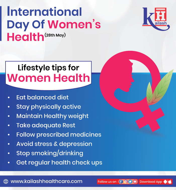 Healthy Diet & active lifestyle is the best mantra for Women health.
For best tips on diet & lifestyle modification, consult our Dieticians.

#WomenhealthTips #HealthyLifetyle #DietforHealth #ExerciseforGoodHealth #AvoidStress