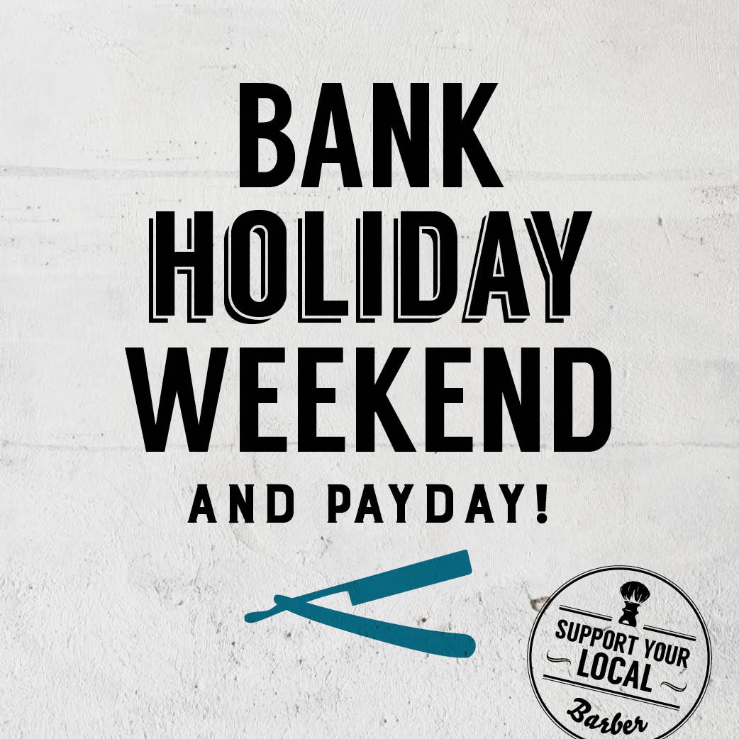 CollusionBarber's tweet image. Dare we say some sunshine too! ☀️ Open Fri 9-5.30, Sat 8.30-4 for your Bank Holiday Trims! ✂️