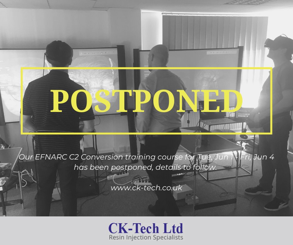 cktechltd's tweet image. POSTPONED
@efnarc C2 Conversion training has been POSTPONED ( Tue, Jun 1 - Fri, Jun 4) details to follow..
ck-tech.co.uk
📞 01733 834798
#edvirt #cktech #training #peterborough #efnarc