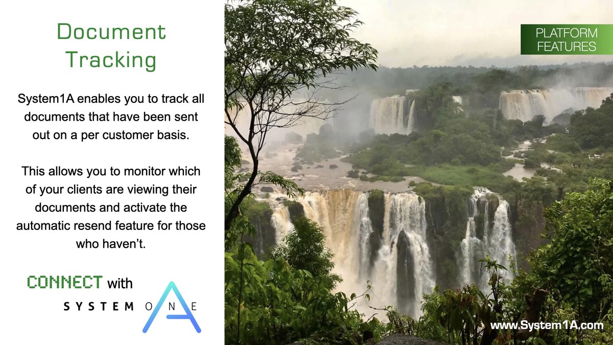 System_1A's tweet image. When sending bills and supporting documents to clients, companies will improve their #cashflow by knowing if the document has been read by the client or not.  #improvecashflow #documenttracking