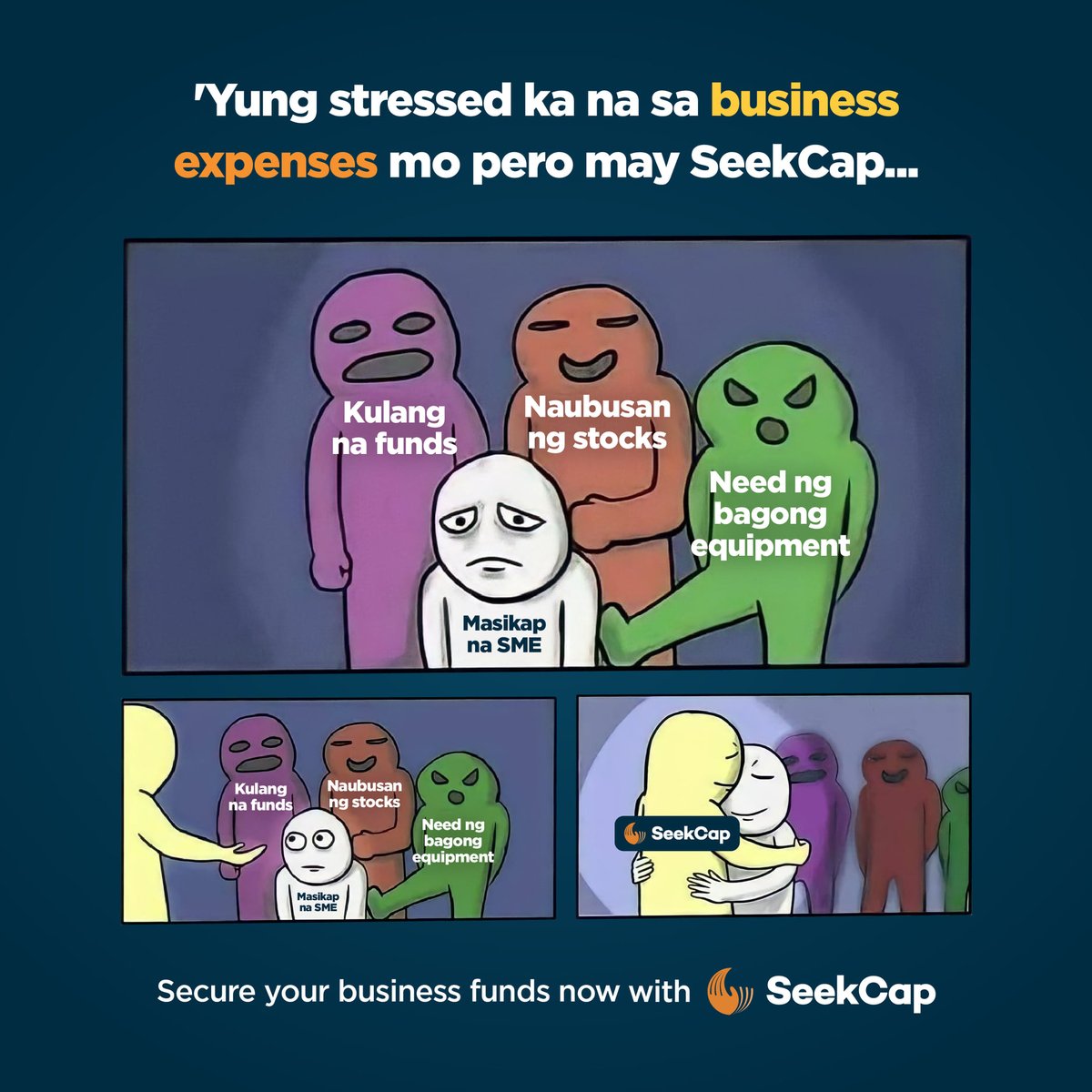 Anuman ang business needs niyo, may SeekCap loans na swak diyan. We got you! 😉

Apply na for a business loan at bit.ly/businessloansh….