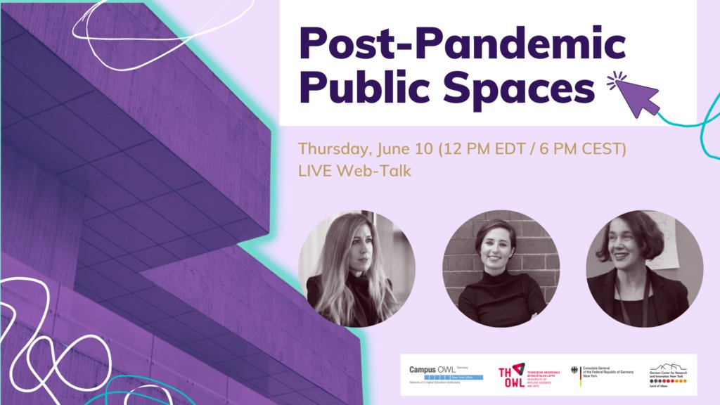 fdevaujany's tweet image. "Post-Pandemic Public Spaces" live web talk dwih-newyork.org/en/event/post-… @mona_sloane @boukjecnossen @AlbaneGrandazzi @HAEFLIGER @collspaces #OWEE