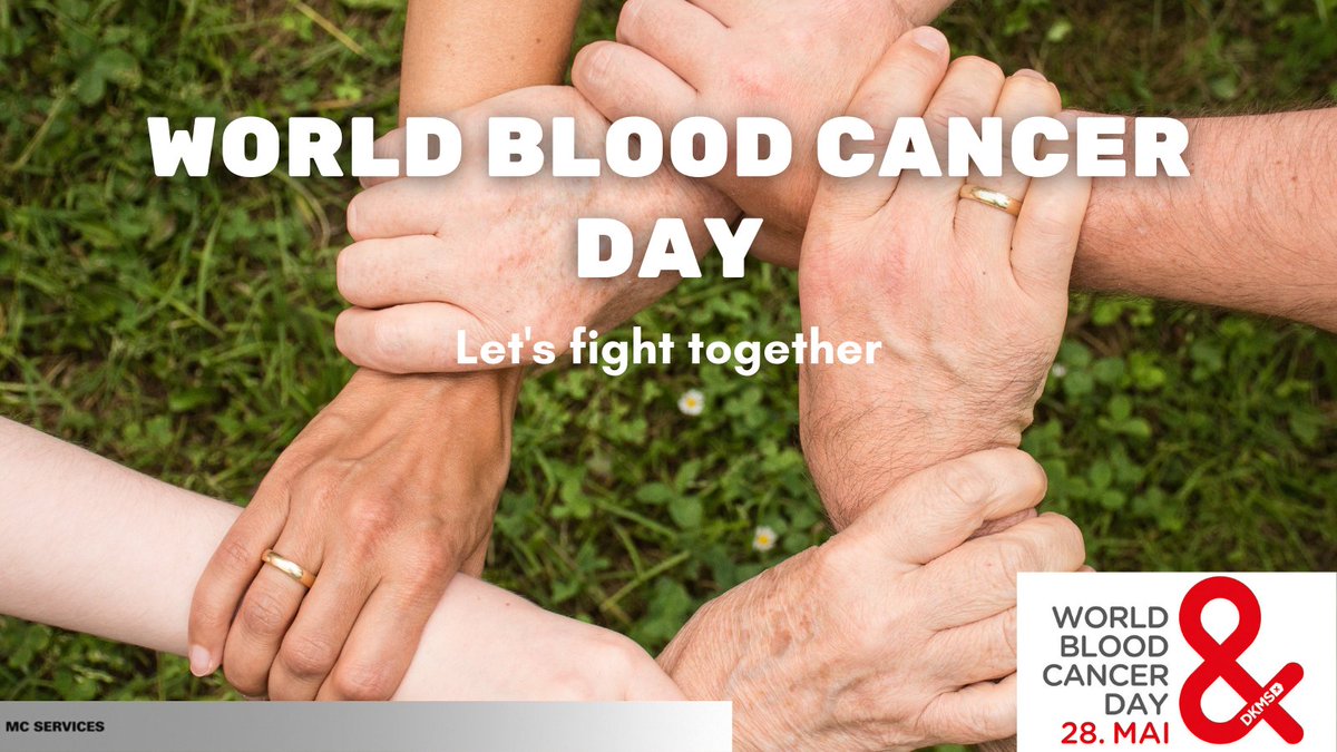 MCServicesAG's tweet photo. Today is #WorldBloodCancerDay. Almost 450K people are diagnosed annually worldwide. 40% of these patients need a #bloodstemcell donation but cannot find a matching donor. #MakeYourMark now and register as a potential blood stem cell donor: https://t.co/YV51itO79S @DKMS_de https://t.co/Hn7Xok7OBM