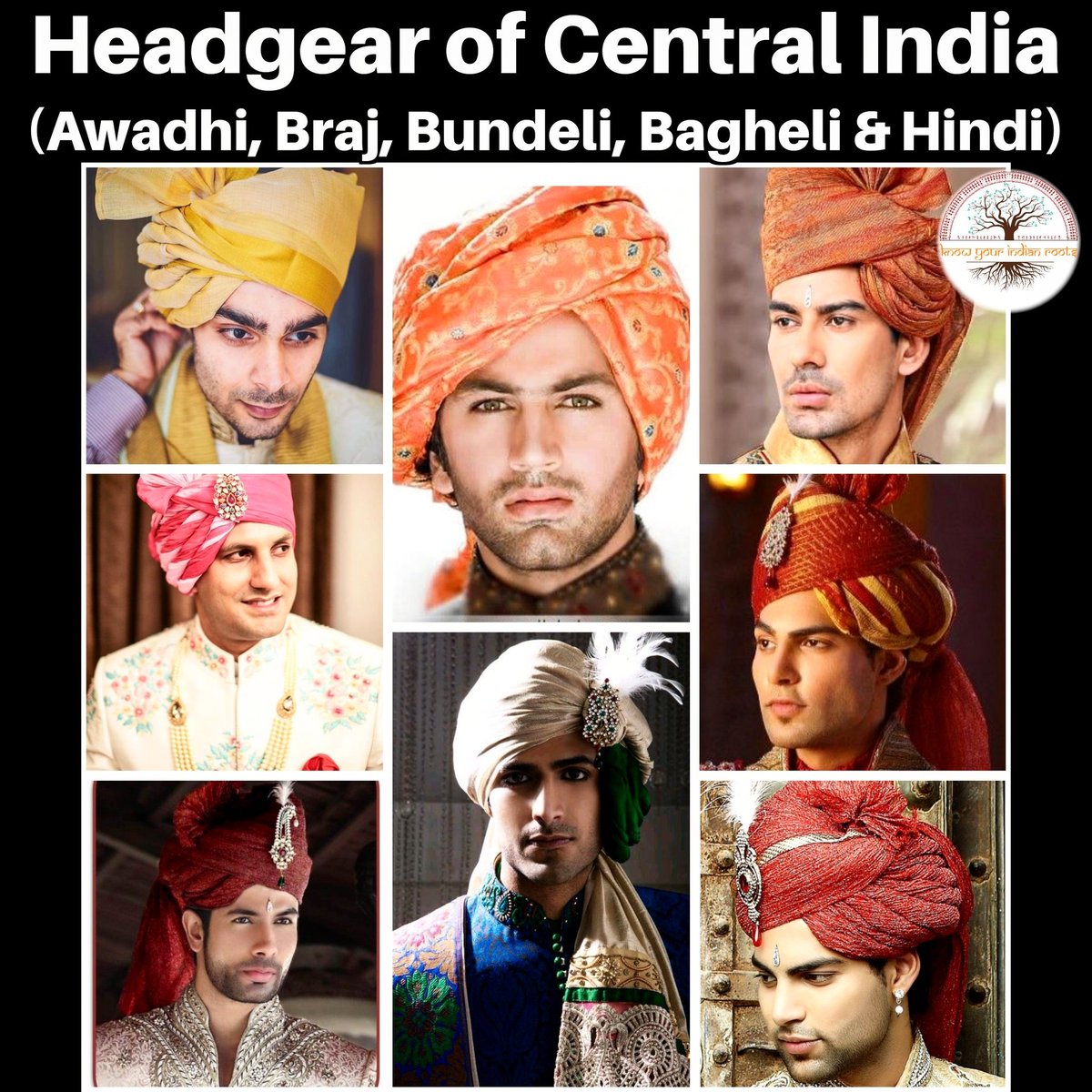 knowyourroots_'s tweet photo. Headgear of Central India.
#turbans #turban #turbanstyles #turbanstyle #turbanheadband #indianmenswear #indianmen #desimen #desi #india #indian #men #headgear #headdress #headdresses #desiboys #boys #man https://t.co/oOE1esflPq