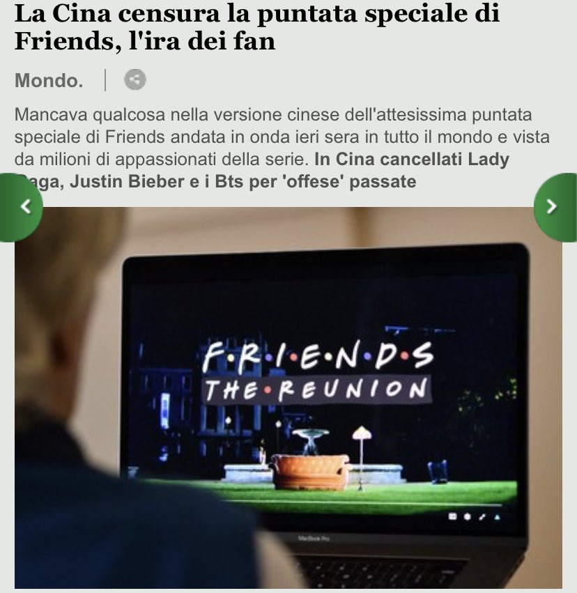 LParis210's tweet photo. La #Cina che censura #LadyGaga e #JustinBieber nella #FriendsReunion un po’ come quando a 5 anni non invitavi l’amichetto al compleanno perché lui non ti aveva invitato al suo 🤡 #friends https://t.co/O4GyBFplPn