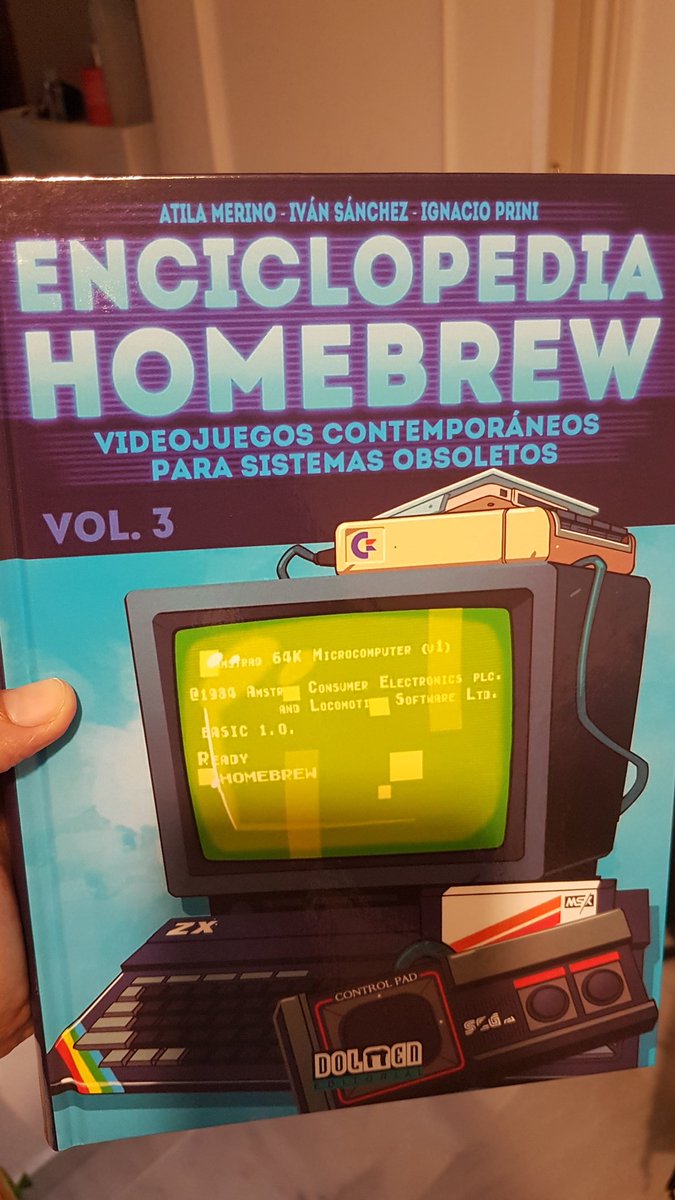 PCNONOGames's tweet photo. Muy orguyosos de salir en la #enciclopediahomebrew vol.3 con nuestro #code112 Un excelente libro donde recopilan en cientos y cientos de juegos desarrollados en los últimos años para ordenadores y consolas de 8 y 16 bits edición muy profesional por @DolmenEditorial Pillatelo!! 👌 https://t.co/z85byFj9Te