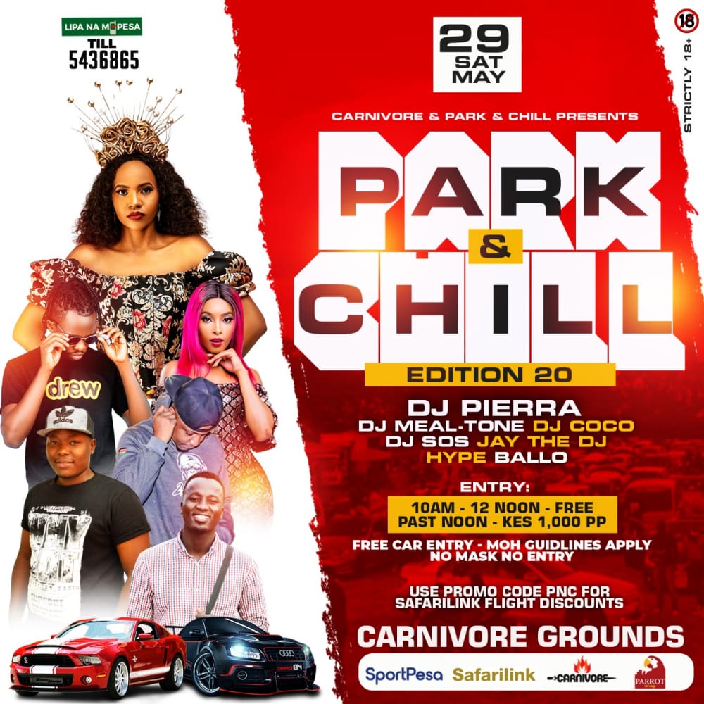 HOP OUT🙌

This Weekend, #Park&amp;Chill Edition 20 courtesy of #Parrot Group 🦜. 

We bring you an ultimate #Xperience. #SuperSet-Up.

#Stage #Lighting #Sound.

💥 YOUR WORLD ON YOUR LEGS💥

We care about you! - strictly follow all #MoH COVID-19 protocols