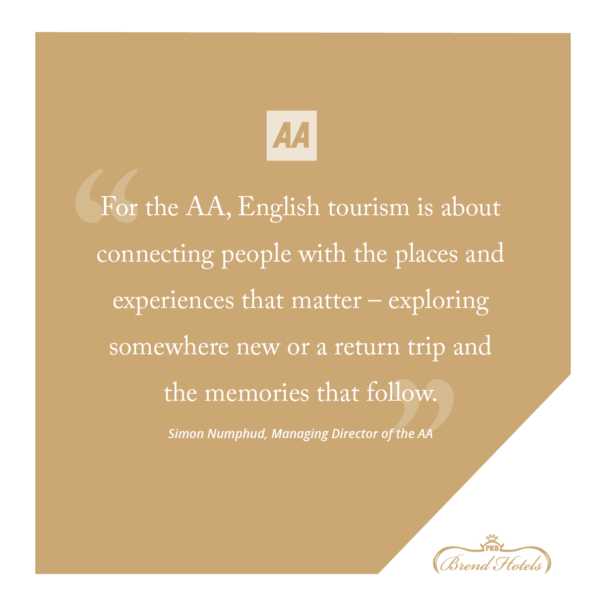 With <a href="/AAHospitality/">AA Hospitality</a> being such a huge part of English tourism, recognising excellence within the industry for over 112 years! We spoke to Managing Director, Simon Numphud on what #EnglishTourismWeek21 means to him ⬇️ #brendhotels