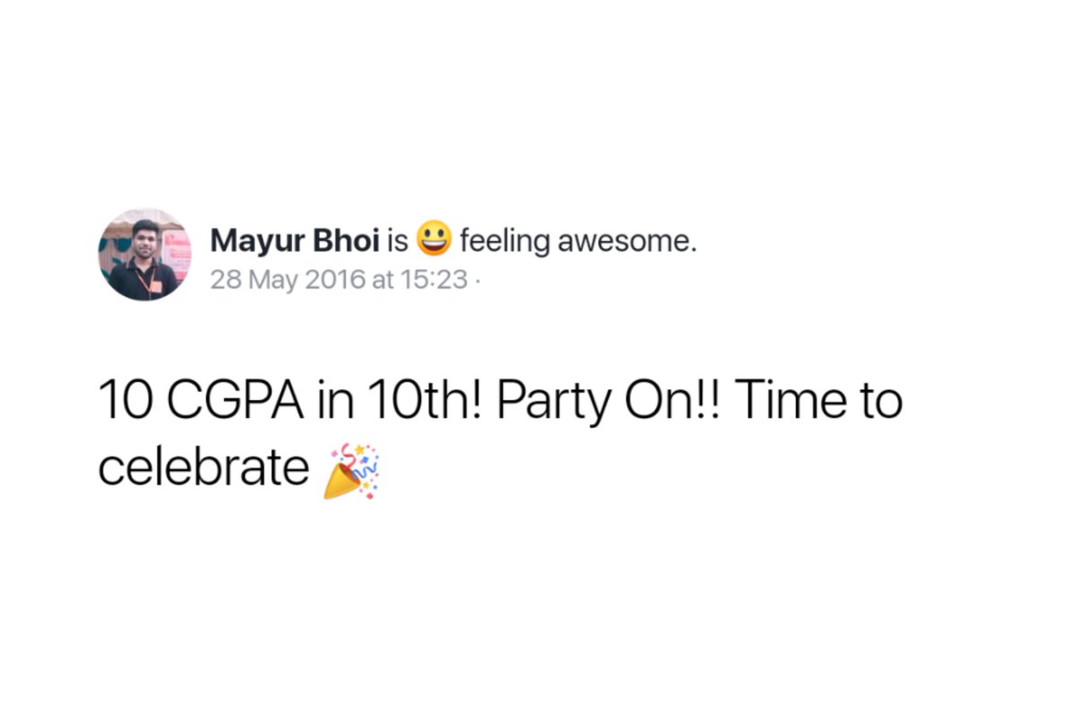 4 CGPA in college! Party over!! Time to die 🎉
