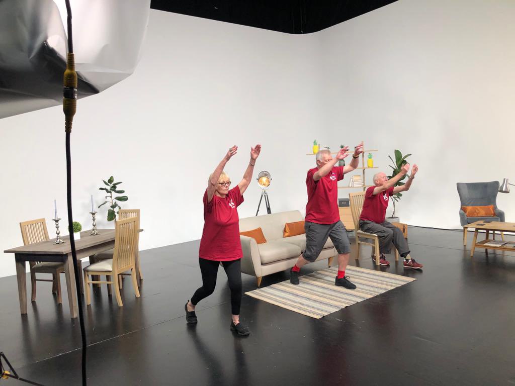 CleanCutMediauk's tweet photo. Privileged to be filming Series Two of 10 Today, an exercise programme for older people from @Sport_England and @Demos @10Today_  #Brooklandstudio https://t.co/koHnCuVCSt