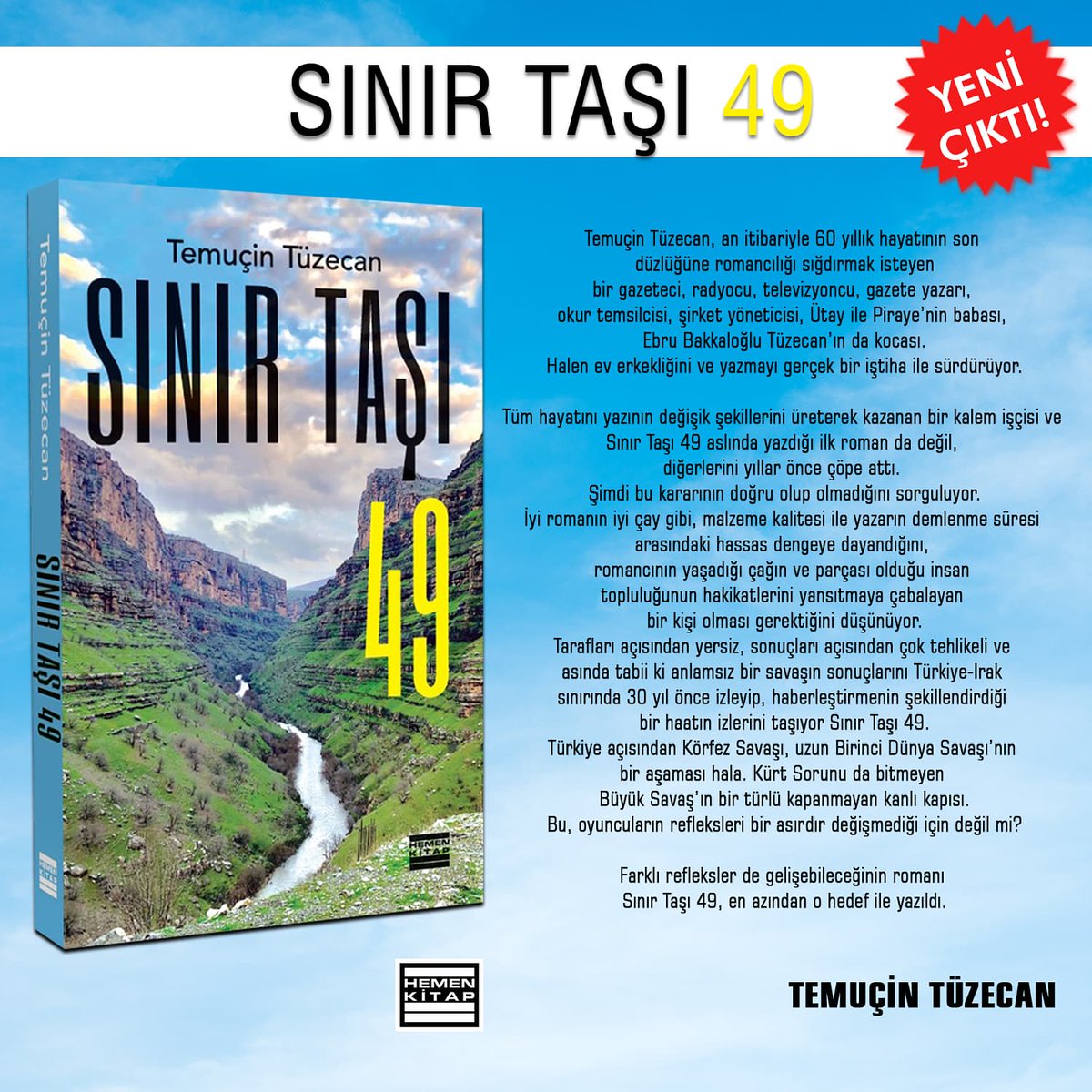 Hemen Kitap'tan yeni çıkan "Sınır Taşı 49" kitabı okurlarıyla buluşuyor!