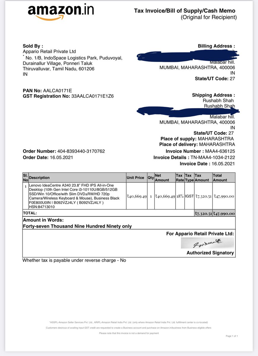 RushabhNS's tweet image. Hi, @AmitAgarwal bought a desktop on 16th, received damaged product, put a return request, followed up everyday till today, no response even by your social media team.. feel cheated with my hard earned money ! #AmazonIndia #amazoncheats #scam #fraud