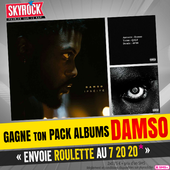 SkyrockFM's tweet photo. 🚨 Avant 11H viens faire la tourner la #Roulette en direct avec @fredmusa sur #Skyrock !! 😆
À gagner ? Ton #KitAlbums @THEDAMSO avec #Ipseite, #Lithopedion, #QALF et le vinyle d' #Ipseite !! 💥
➡ Envoie vite Roulette au 72020* 🤞
*(2x0.75€ + prix du sms) https://t.co/YA673ILCKg