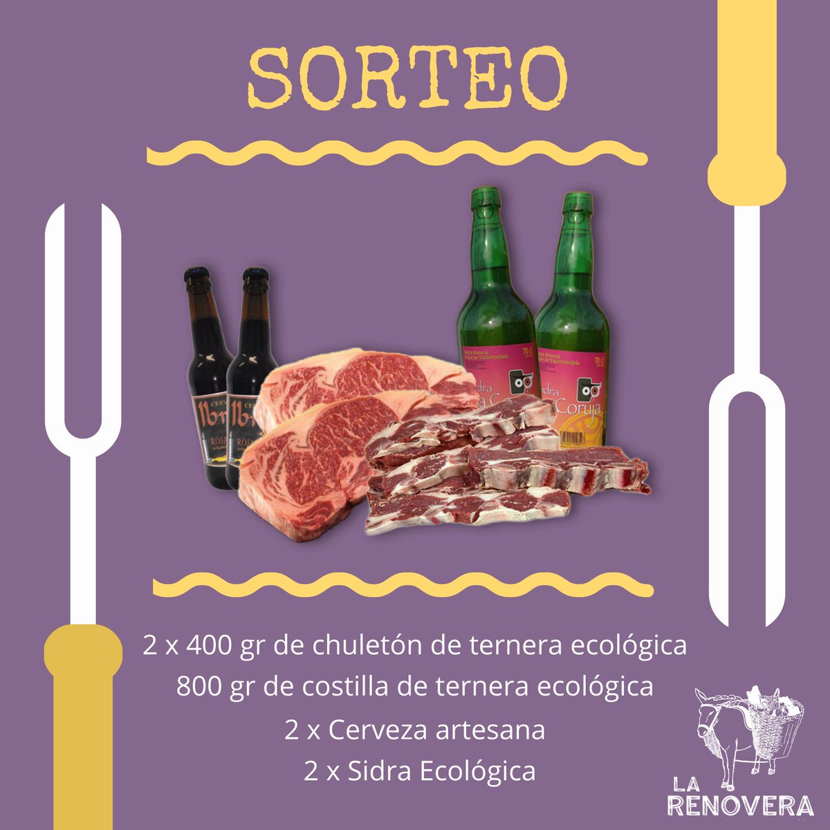 LRenovera's tweet photo. 🎉Para celebrar que abrimos la tienda física (Casemiro Sainz 1, Torrelavega) hemos hecho un sorteo para una barbacoa espectacular. 

Para participar sólo tienes que seguirnos y compartir la publicación. (hay alternativa vegana) https://t.co/981NBkQWB6