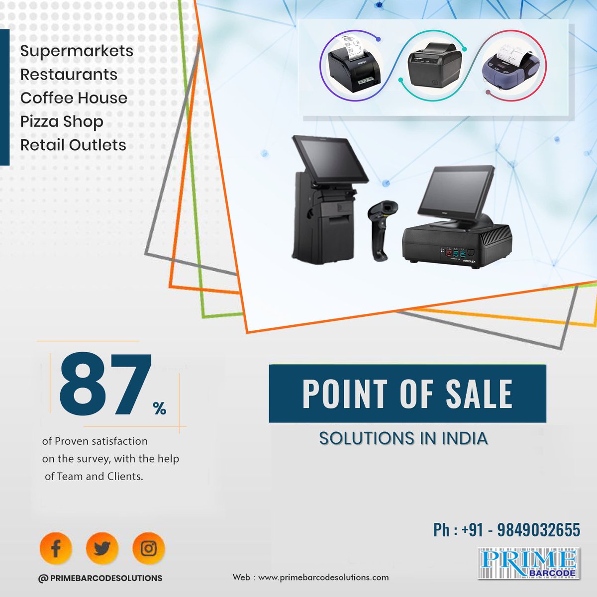 primebarcode's tweet photo. Point of sale and Barcode Machine
Authorized sales, service Distributor and value-add dealer for customers with cost-effective automation solutions with a professional approach
Get in touch today for a free,
https://t.co/W6WJmz4QAC
Contact us: 9849032655,
#POS
#pointofsale https://t.co/6dC7GNhe5h