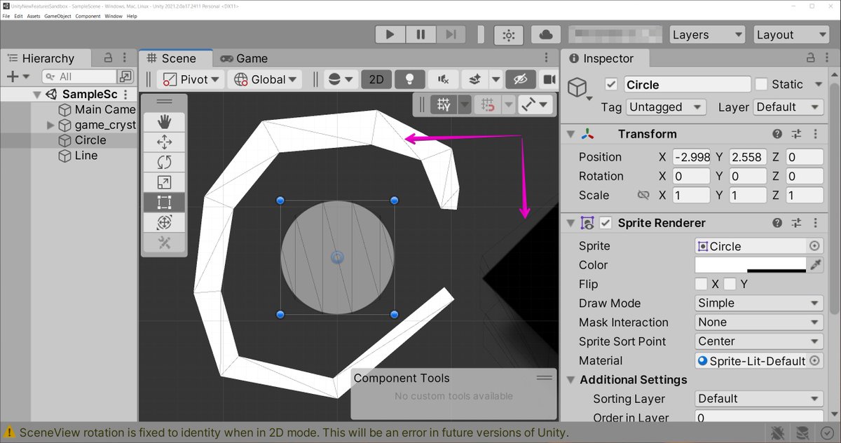 What's upsetting about using Unity with high dpi displays is that while UI scales up nicely, wireframe lines in scene view remain painfully thin. (for example, Blender renders lines perfectly) <a href="/aras_p/">Aras Pranckevičius 🇺🇦🇱🇹</a> this could be a great QOL improvement, please consider! #unity3d #gamedev