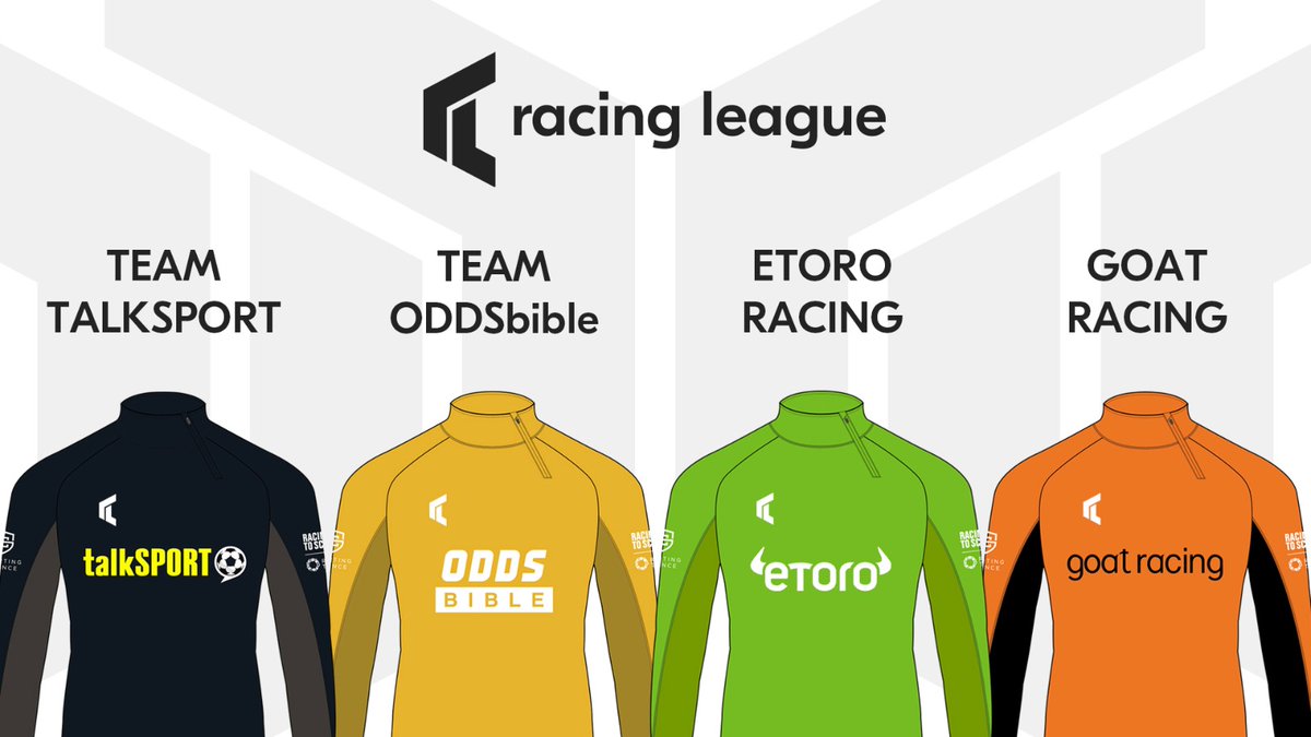 ohchopper's tweet photo. Stoked to get this news out today.
Our first 4 Racing League Teams.
Team @talkSPORT
Team @ODDSbible
@eToro Racing
@TheGoatAgency Racing
#racingleague #teamwork #racingmatters https://t.co/QBEWNlf3fA