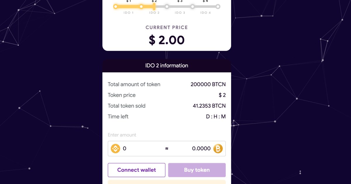 bitcoinnami's tweet photo. 🎉We are excited to announce that #Bitcoinnami IDO 1 round is end. 
Congratulations to those who quickly bought #BTCN at $1🤑
Now we are moving to round 2 
Join https://t.co/9tRl2J1mTk to be the next profitable ones
#BSC #Defii https://t.co/NLCtihhlew