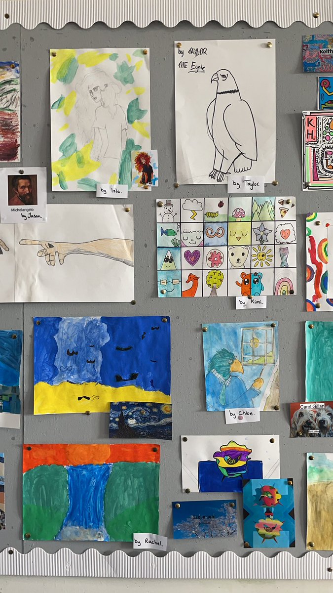 aberladyschool's tweet photo. Big shout out to Mrs McEwan who did an amazing self study art project. Kids loved it. #aps67 https://t.co/ZpWBwTb5oV
