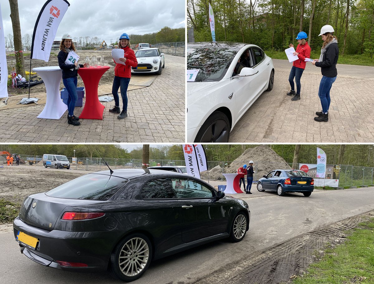 hoekstra_simone's tweet photo. Vandaag organiseerde @VanWijnenGroep samen met @fijnwonen een drive-thru voor kopers van Woonpark 't Laar in Julianadorp. De kopers konden in hun auto over de bouwplaats rijden en een message in a bottle achterlaten. https://t.co/rhCYfBxStg https://t.co/x5pDAFMQNQ
