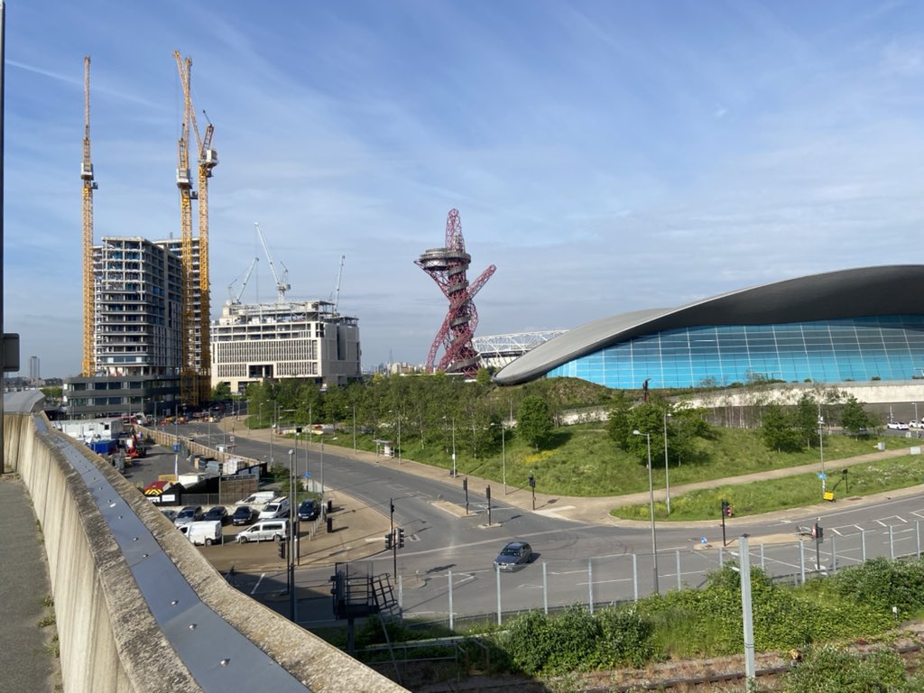 The sun is shining and it’s great to be on the Olympic Park for the topping out of UCL East Pool St West and Marshgate buildings <a href="/ucl/">UCL</a>