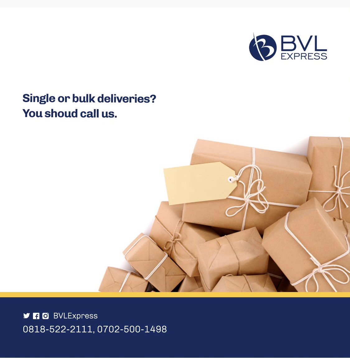 BvlExpress's tweet image. Grocery shopping? Food delivery? Item pick up or drop off? What ever your logistics needs are for the weekend, we’ve got you covered.
#bvlexpress #logisticscompany #logisticsinlagos