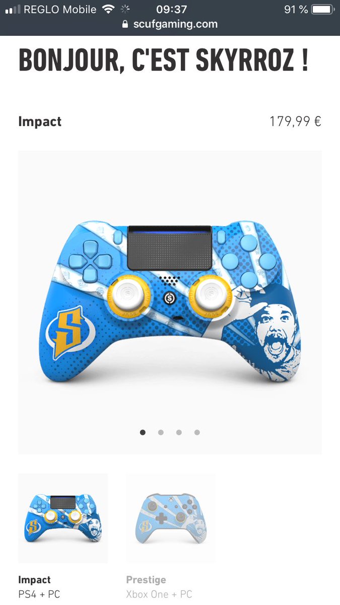 GhoostOx's tweet photo. On tente 🙏🏻 on verra bien, je vais jouer aussi bien que @FRSkyRRoZ avec cette manette @ScufFrance 😁🔥 https://t.co/0NCbPAQGX9