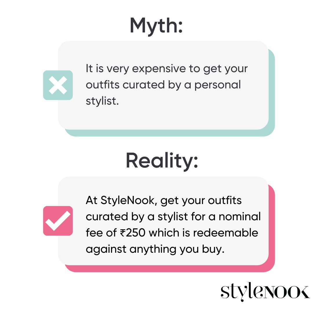 Style_Nook's tweet photo. #PersonalStylist #PersonalShopper #Curation #MyStylist  #ShoppingService 
We hear you.
We are here for you.
Our stylists curate outfits based on your needs, preferences, style, size and budget to curates outfits that are just meant for YOU. 
 Link -https://t.co/yrJ53CQkNa. https://t.co/hp4UBNcHbY