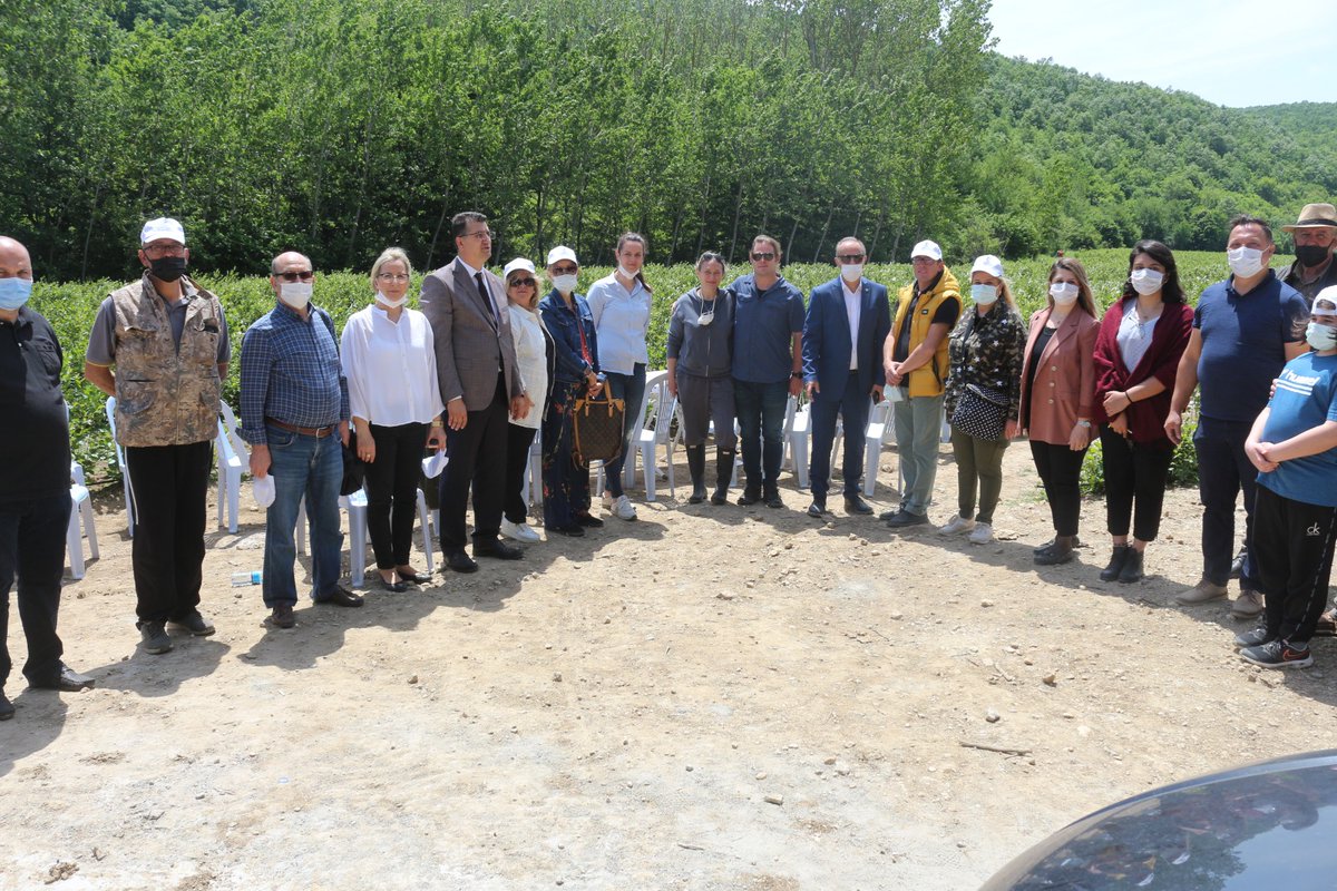 tarimkirklareli's tweet photo. #Vize  ilçesi #Soğucak Köyünde üreticimiz Sezgin ÇAKAN'a ait 30 dekar alanda tesis edilen #Aronia bahçesini İl Müdürümüz  Mehmet AKSOY, Kırklareli Ticaret  Borsası Başkanı  Turhan ALTINTEL, Vize İlçe Müdürümüz ve Babaeski İlçe Müdürümüz ziyaret ettiler. ++ https://t.co/nNhPLiUsYs