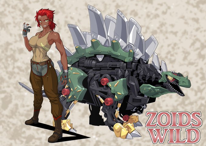 ご依頼で描かせて頂きました、ステゴゼーゲと依頼主さんのオリキャラちゃんです。 