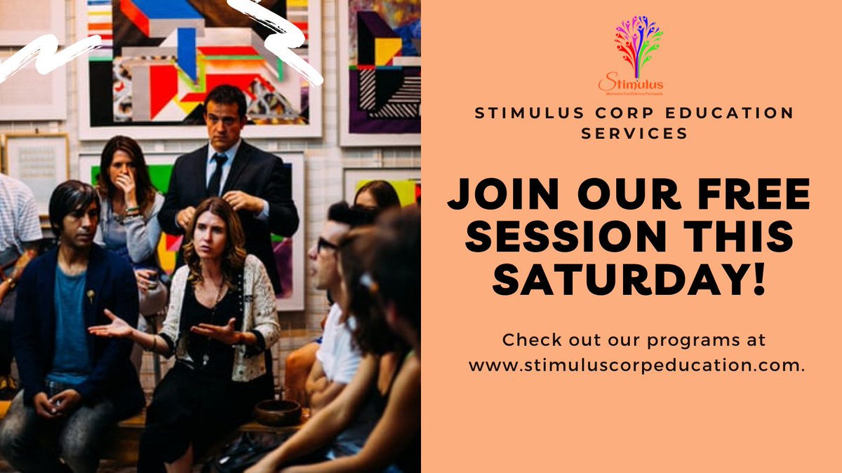 CorpStimulus's tweet image. Join our Saturday's free online workshop 

Topic: Effective Communication - Free online workshop 
Time: May 29, 2021 06:00 PM IST

Join Zoom Meeting
zoom.us/j/96830563449?…
Meeting ID: 968 3056 3449
Passcode: 152101

#publicspeaking #studygram  #studygroup