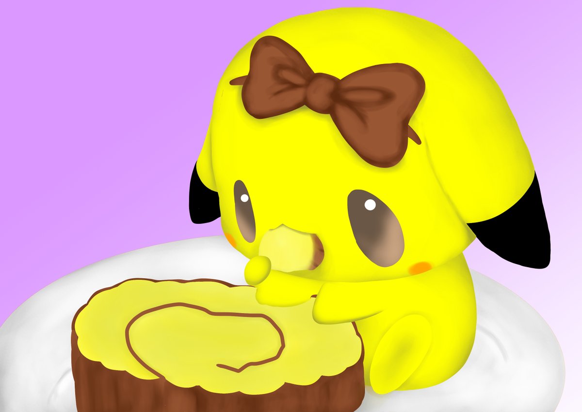 Kakugari Illust 伊達巻だと思ったら茶色いリボン付けたピカチュウだった 描いてみました ピカチュウ ポケモン イラスト Illust Illustration お絵描き 絵描き ゆるいイラスト イラスト好きさんと繋がりたい イラスト好きな人と繋がりたい お