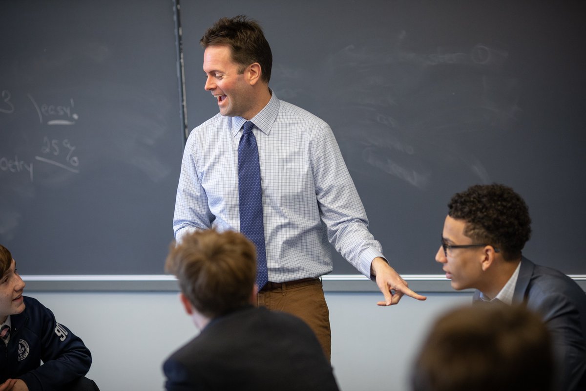 HolyGhostPrep's tweet photo. Congrats to Justin Goulet on being voted @HolyGhostPrep's #CoolestTeacher. Justin will win cool prizes and will be interviewed on the @PrestonSteve933 show on @933WMMR a little after 7 a.m. Congrats, Justin and thanks to everyone who voted. #ThinkCool #ThinkGhost https://t.co/Lzfk1wSLc8