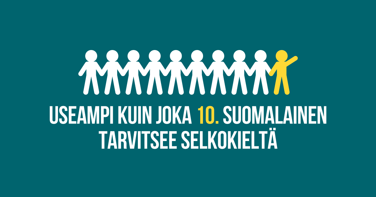 Suomessa jopa 750 000 ihmistä tarvitsee selkokieltä erilaisten kielellisten vaikeuksien takia. Joissakin tilanteissa #selkokieli voi olla hyödyksi kenelle tahansa. Kielen täytyy olla tarpeeksi helppoa, jotta jokainen voi ymmärtää. ❤️#SelkokielenPäivä selkokeskus.fi/selkokieli/sel…