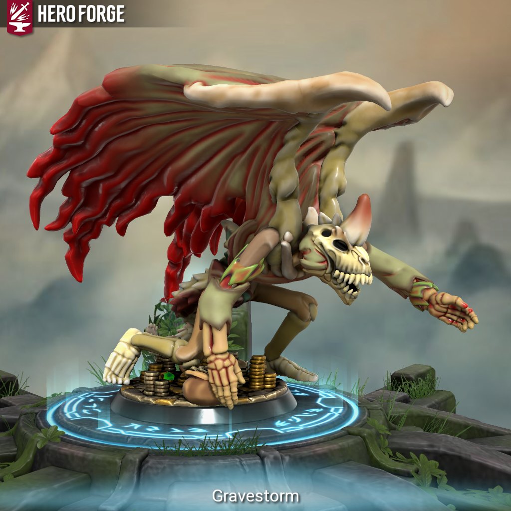KingTychoiii's tweet photo. Something a little different for today's #heroforge. This dracolich was inspired by the board game Castle Ravenloft.
#dungeonsanddragons #dragonminiatures #ttrpg
https://t.co/3mGeiv9dSS https://t.co/wfIyrvQVMc