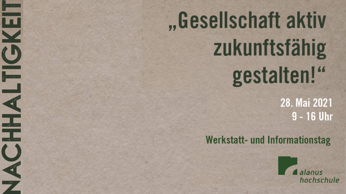 wwwalanusedu's tweet photo. Wie kann man und wie können wir Gesellschaft aktiv zukunftsfähig gestalten? Der erste interne Nachhaltigkeitstag an der Alanus Hochschule läuft gerade und widmet sich genau dieser Frage. #alanus #alanushochschule @mydz https://t.co/qmssAeF5xF