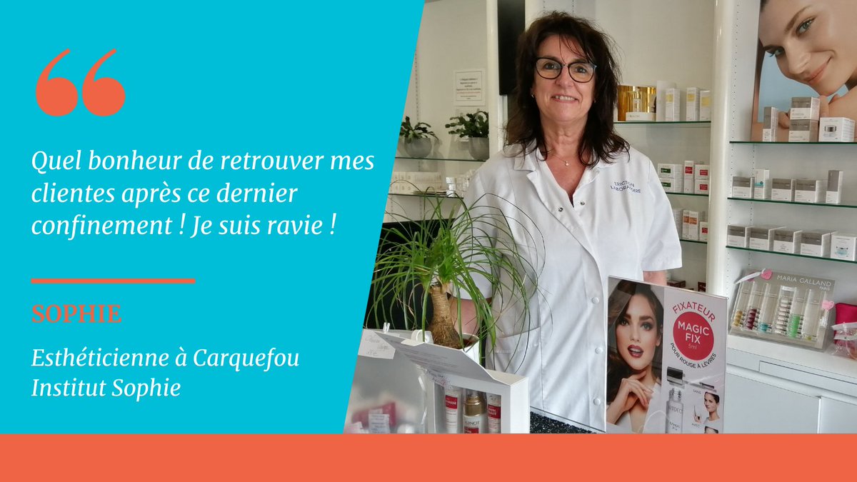 U2P_pdl's tweet photo. Bientôt 10 jours que nos instituts de #beauté et autres #commerces ont réouvert ! 😍
Sophie, #Esthéticienne, est heureuse de pouvoir retrouver ses clientes. 💅
Son site internet 👉 https://t.co/tM2A64waSu
#InstitutdeBeauté #TousAvecNosCommerçants
#CNAIB #Esthétique https://t.co/sBdHiKCgdt
