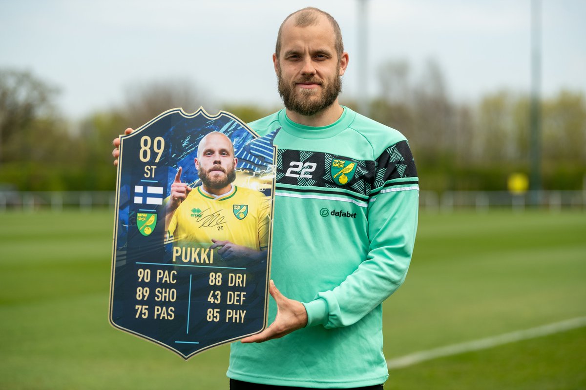 NorwichCityFC's tweet photo. 😍 Look at this beautiful FIFA Ultimate Team card! All you have to do is like this tweet and it could be yours! https://t.co/mmgTHBCCyt