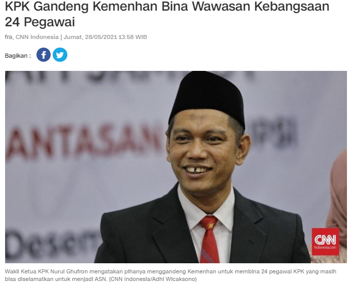 "1001" TRIK🤮
---
Makin kesini, kian vulgar aja kedekatan KPK dengan para mafia "Pemilik Negara"

Yth. Pak Presiden <a href="/jokowi/">Joko Widodo</a>
MOHON DENGAN SANGAT,
SEGERA LAH #SaveKPK 😢🙏

<a href="/mohmahfudmd/">Mahfud MD</a> <a href="/fadjroeL/">Dr. M. Fadjroel Rachman</a> 

.
#IngatProtokolKesehatan 👍