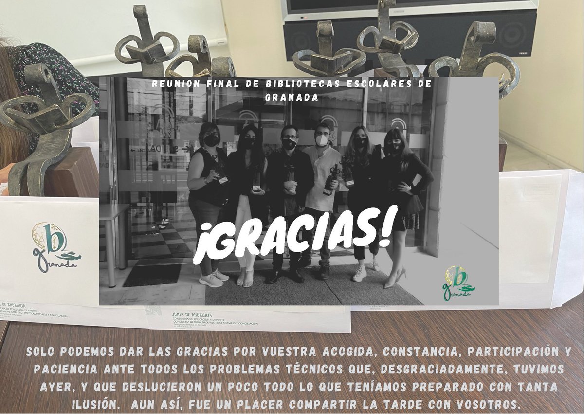 ¡Feliz Viernes!
<a href="/paquigargar/">Paqui García</a> <a href="/carmenpolomuoz/">carmen polo muñoz</a> <a href="/BerbelCorral/">SILVIA CORRAL BERBEL</a> <a href="/jamugonz/">JAVIER</a> <a href="/AMCerezo/">Antonio M. Cerezo</a> <a href="/EducaAnd/">Consejería Desarrollo Educativo y FP</a> <a href="/JuntaGranada/">Junta Granada</a> <a href="/cepdemotril/">CEP de Motril</a> <a href="/cepbaza/">CEP de Baza</a> <a href="/pvelrom/">Patricia Velázquez</a>